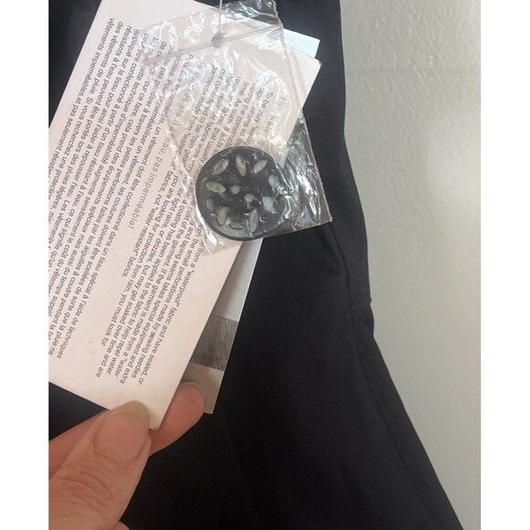 Samuel Dong Black Bubble Hem Sleeveless Mini Dress W/Ruffle, Tie, Pockets NEW S - Picture 6 of 15